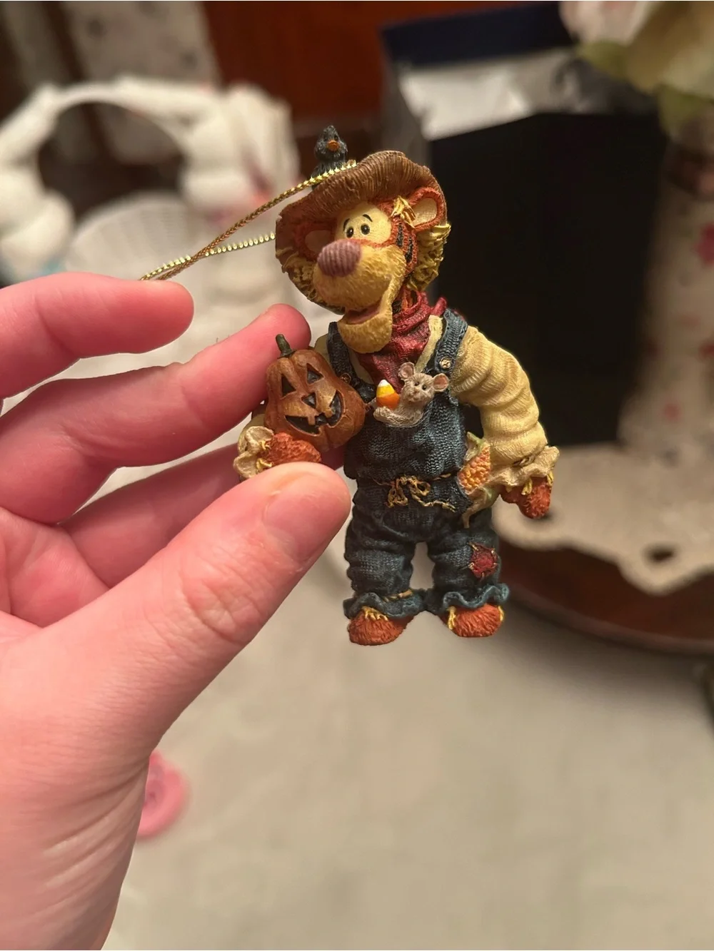 Vintage tiger Halloween Disney Boyd’s bears Christmas ornament